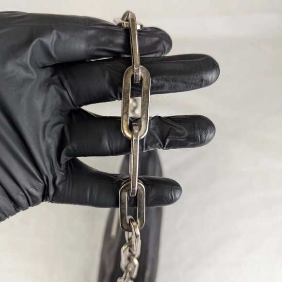 Authentic Vintage GUCCI Hobo Leather Chain Shoulder Bag Made in Italy - Picture 5 of 15